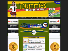 Tablet Screenshot of dummiestrafficschool.com